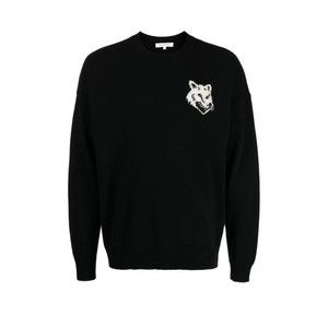 Maison Kitsuné Fox Head Intarsia Logo Sweater - NWT